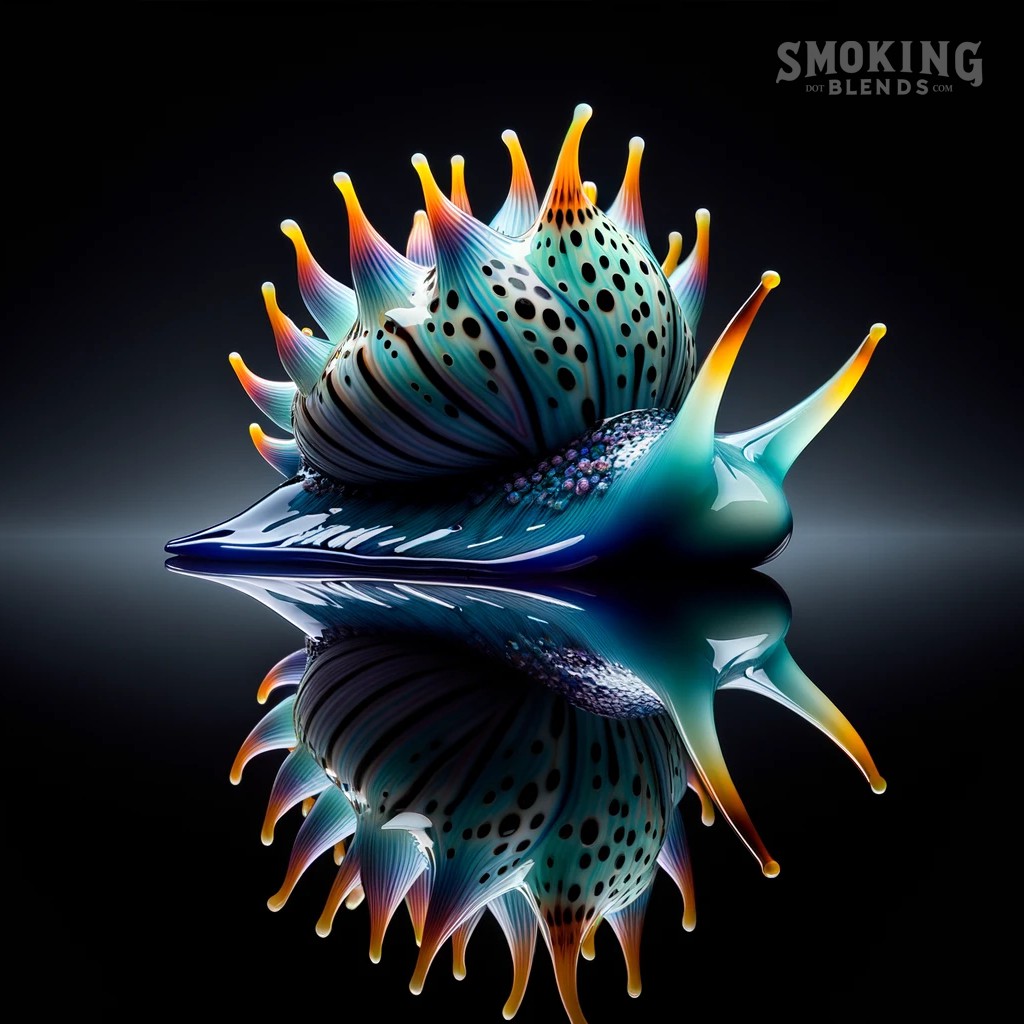 Beautiful hand blown glass sea slug. We would like to know what you guys think of this.